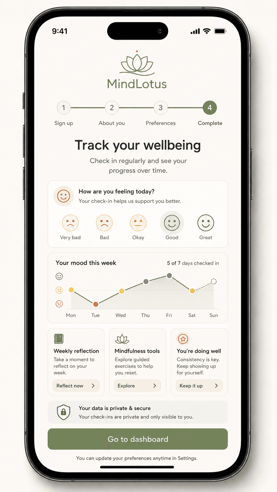 Track your wellbeing